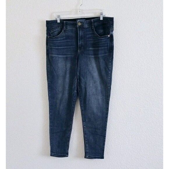 Democracy Absolution Denim High Rise Ankle Length Skinny Jeans Plus Size 16 - Picture 9 of 9